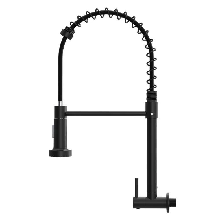 Torneira cozinha Metal Gourmet Standard parede preto fosco