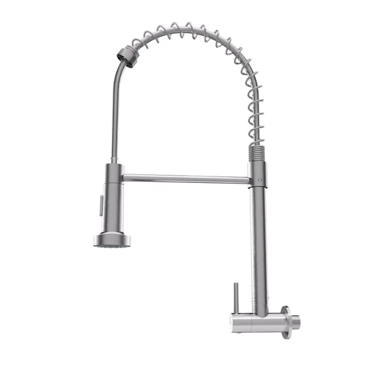 Torneira cozinha Metal Gourmet Standard parede escovada