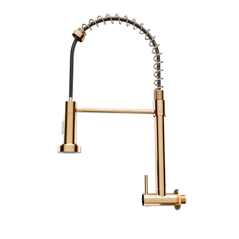 Torneira cozinha Metal Gourmet Standard parede Rosé